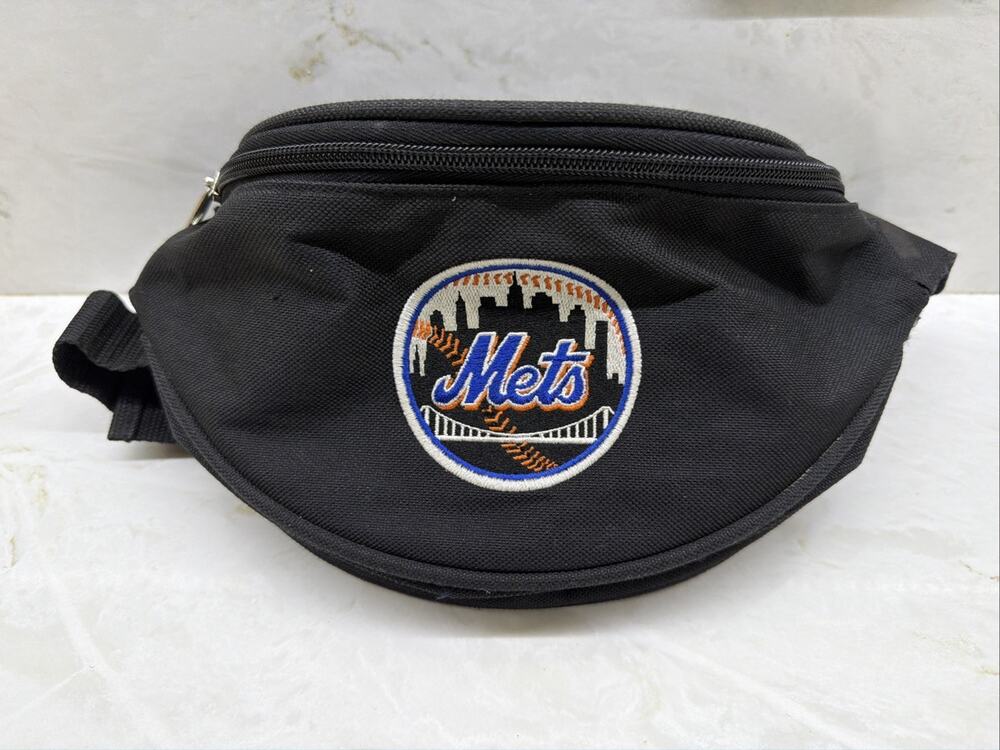 New York Mets MLB Black Belt Bag Crossbody Sling Fanny Pack Citi Field Travel